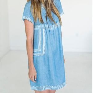 NWOT Chambray tunic dress